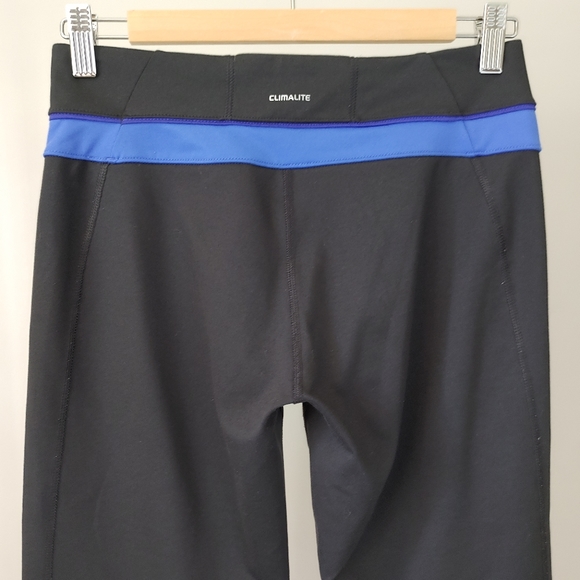 Adidas Crop Capri Pants Black Size Small Yoga Pants - Picture 5 of 9